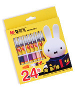 批发供应晨光24色安全无毒油画棒及果缤纷水彩笔——同心文化美术用品商行